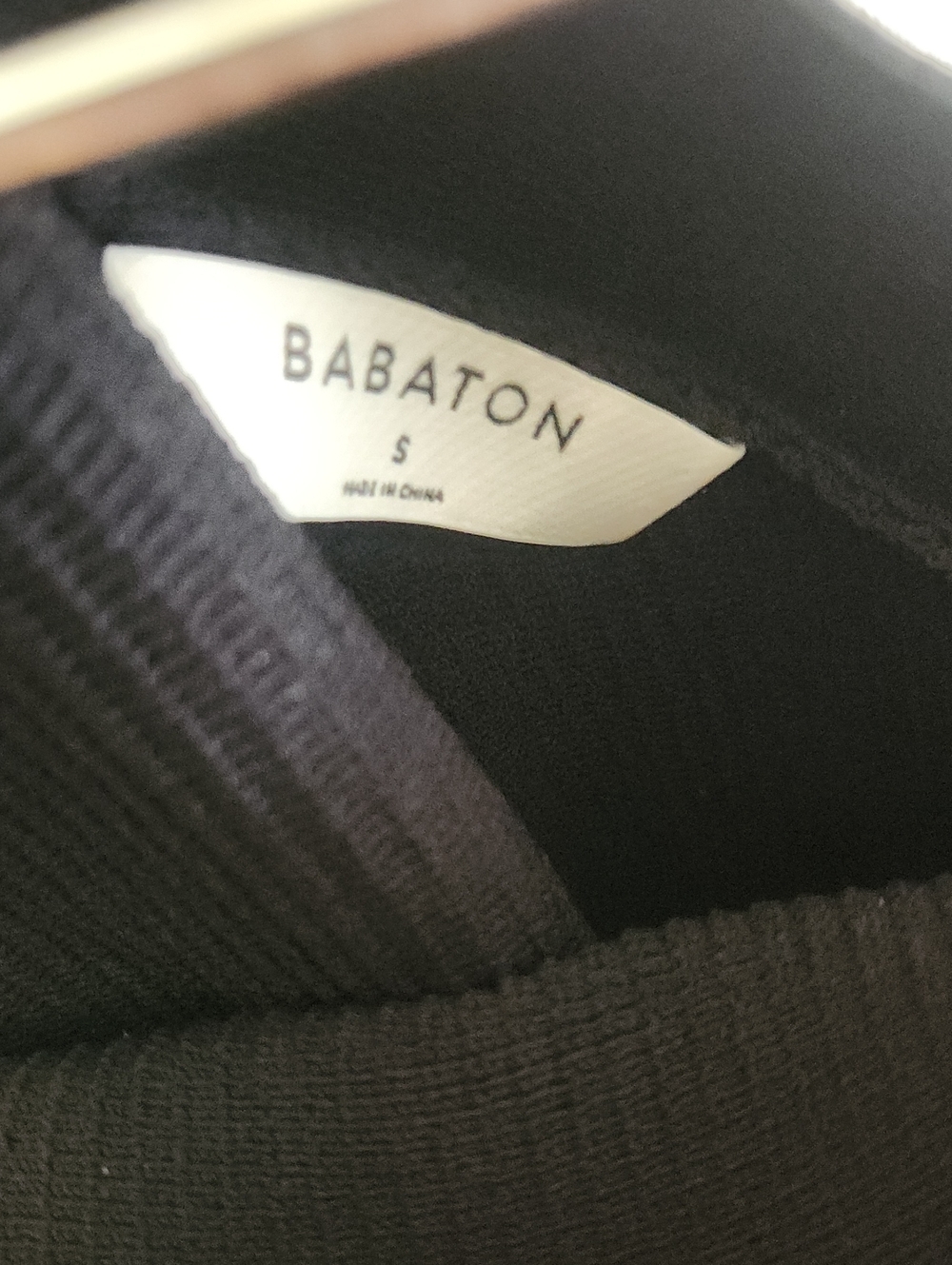 Babaton Aritzia Criss Cross Neck Ribbed Black Mini Dress Small - Picture 6 of 8
